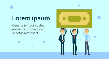 Başarılı iş adamları Doları Finans başarı stratejisi kavramı Holding grubu