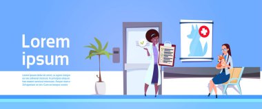 Veteriner Kliniği afiş doktorlar köpek hastane Office veteriner tıp kavramı içinde incelenmesi