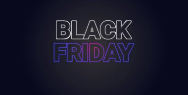 Büyük indirimli broşür Kara Cuma özel teklifi pazarlama tatil alışveriş konsepti reklam kampanyası yatay afişi