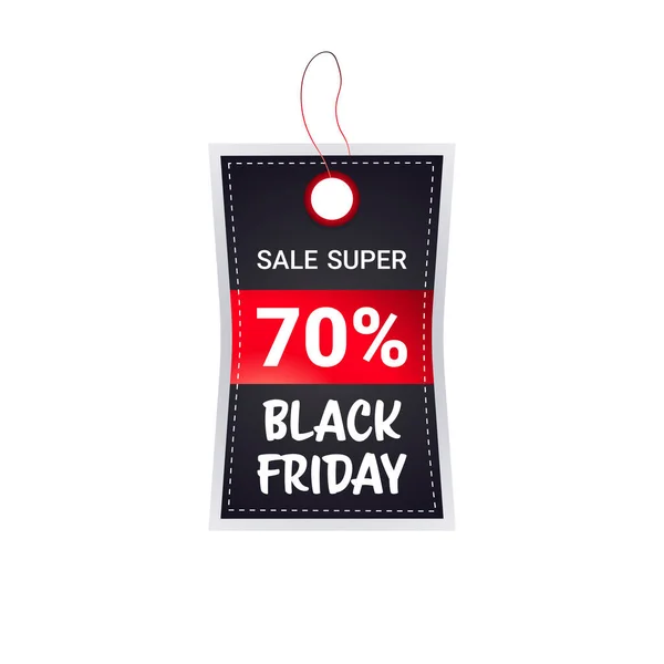 Black Friday Preisschild Rabattplakette Urlaub Shopping-Konzept Big Sale Label Werbekampagne — Stockvektor
