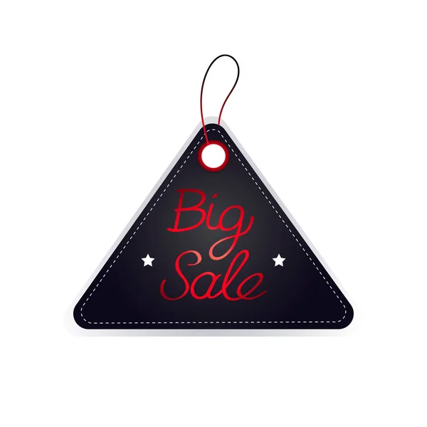 Noir vendredi prix étiquette discount badge vacances shopping concept grande vente étiquette publicité campagne — Image vectorielle