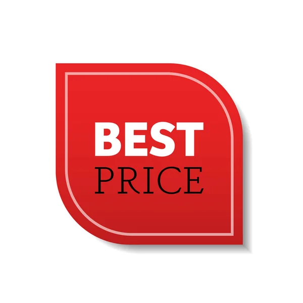 Specialerbjudande försäljning bästa pris promo marknadsföring semester shopping svart fredag koncept röd rabatt klistermärke symbol för reklam kampanj i detaljhandeln — Stock vektor