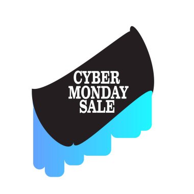 Siber pazartesi büyük satış reklam şablonu özel teklif konsept tatil indirimi afişi