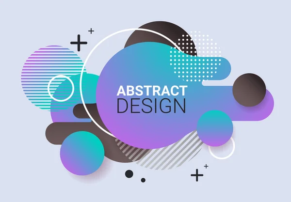 Forma de color dinámico gradiente banner abstracto fluido forma fluida color insignia elemento gráfico moderno — Archivo Imágenes Vectoriales