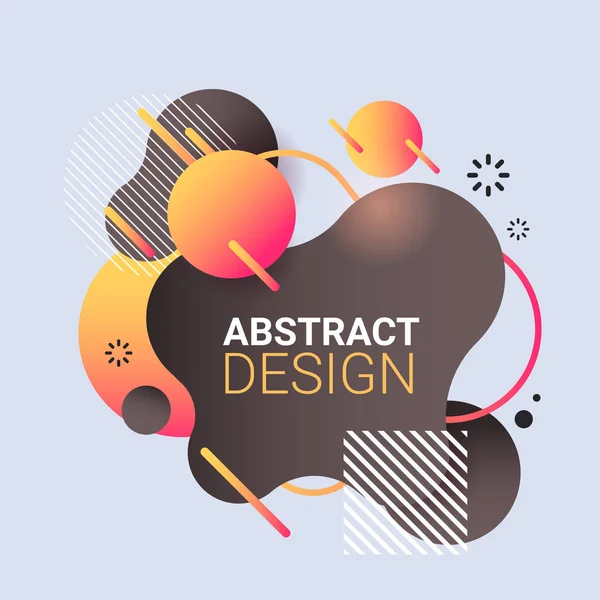 Moderno elemento gráfico dinámico de color forma gradiente banner abstracto fluido forma fluida color insignia — Archivo Imágenes Vectoriales