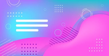 web template with blank bars dynamical colorful gradient abstract banner flowing liquid shape fluid color horizontal