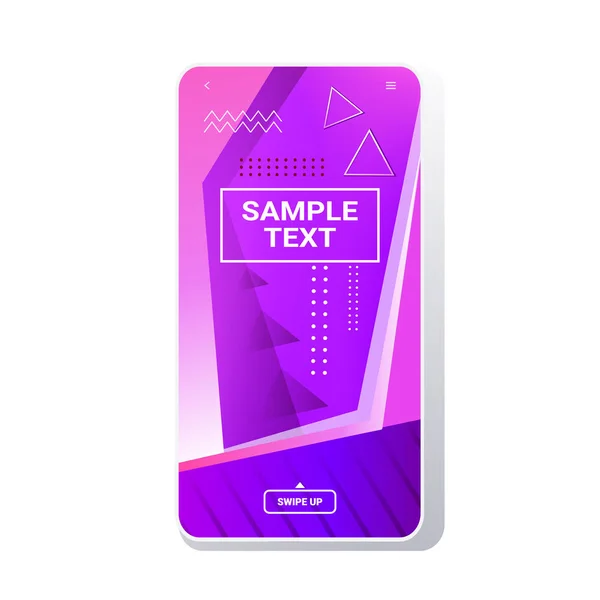 Plantilla web dinámica colorido gradiente abstracto banner fluido forma fluida color smartphone pantalla aplicación móvil en línea estilo memphis — Vector de stock