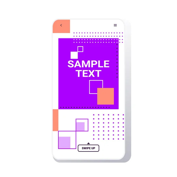 Minimal design cover template for decoration presentation poster memphis style abstract background colorful banner smartphone screen online mobile app copy space — Διανυσματικό Αρχείο