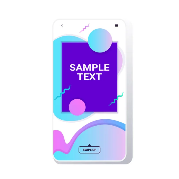 Modelo de capa de design mínimo para decoração cartaz de apresentação memphis estilo abstrato fundo colorido banner smartphone tela online aplicativo móvel espaço de cópia —  Vetores de Stock