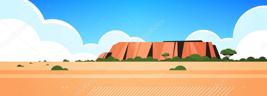 rocky mountain australia dry grass rocks and trees wild nature landscape background horizontal