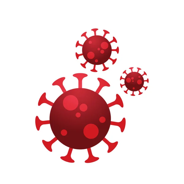 Visión microscópica de la célula flotante del coronavirus de la influenza 2019-nCoV brote de gripe patógeno de China respiratorio nCov pandemia concepto de riesgo para la salud médica — Vector de stock