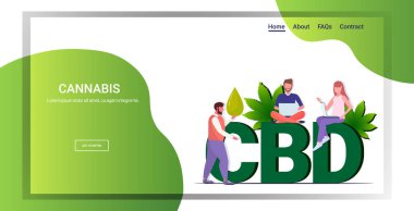 Esrar bitkisinden elde edilen cbd kenevir yağını kullanan insanlar tıbbi amaçlar için marihuana kullanıyorlar ilaç endüstrisi uyuşturucu tüketimi kavramı yatay kopyalama alanı