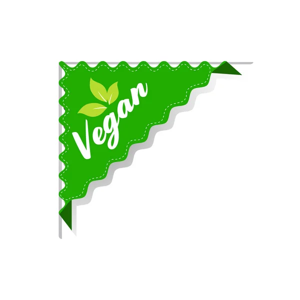 Natürliche organische gesunde vegane Markt Logo frische Lebensmittel Aufkleber Emblem Abzeichen Design — Stockvektor