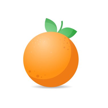 taze sulu turuncu ikon lezzetli olgun meyve beyaz arka planda izole sağlıklı gıda kavramı