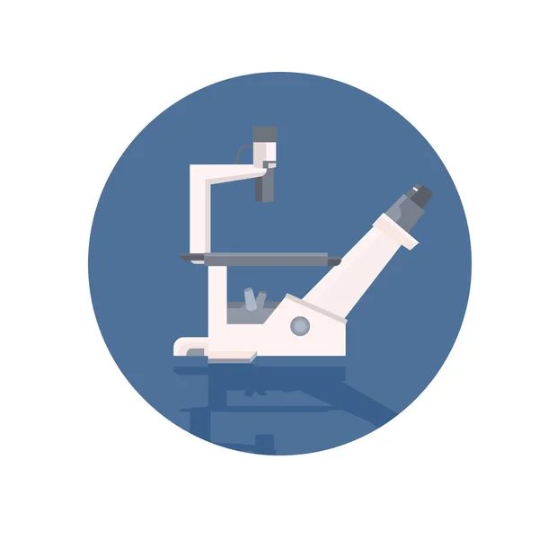 Професійний медичний лабораторний мікроскоп концепція наукових досліджень — стоковий вектор