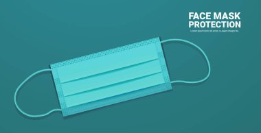 yeşil antiviral tıbbi solunum maskesi Coronavirus koruması covid-19