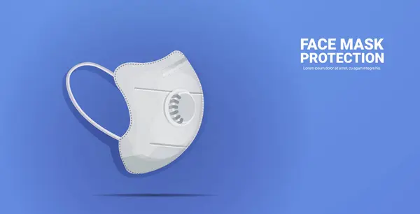 Antivirové lékařské respirační obličejová maska ochrana proti koronaviru zdravotní péče chirurgický koncept — Stockový vektor