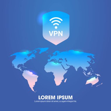 sanal özel ağ ağ güvenliği konsepti Vpn bağlantısı kişisel veri korumasını güvence altına aldı