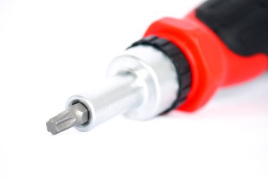 Torx kafa detay üzerinde bir kilit tornavida