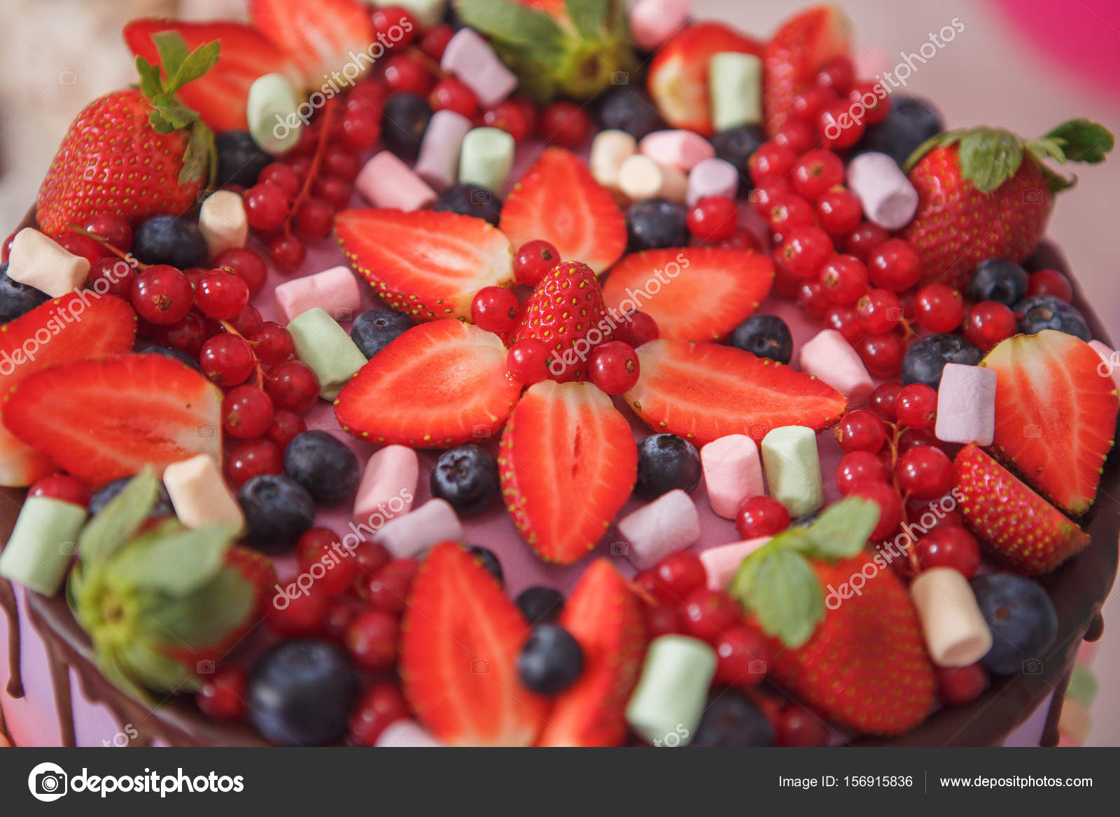 Fruit Cake Birthday Party Decoration Stock Photo C Cs 333