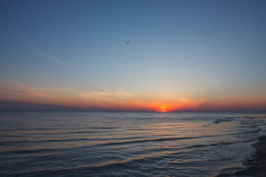 Deniz günbatımı. Doğa