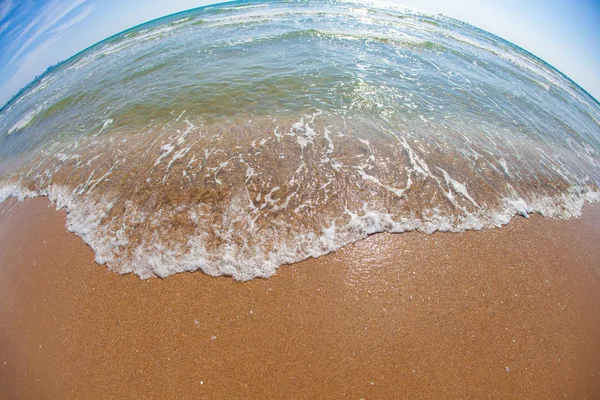 Ήλιος Στη Θάλασσα Παραλία Καλοκαίρι Κύμα — Φωτογραφία Αρχείου