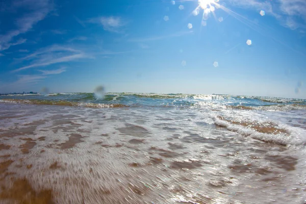 Puesta del sol del mar.Naturaleza —  Fotos de Stock