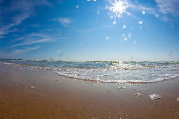 Onda marina. cielo — Foto Stock