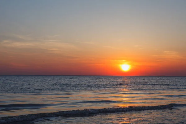 Puesta del sol del mar.Naturaleza —  Fotos de Stock