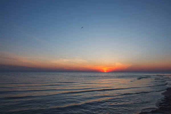 Meer Sonnenuntergang.Natur — Stockfoto