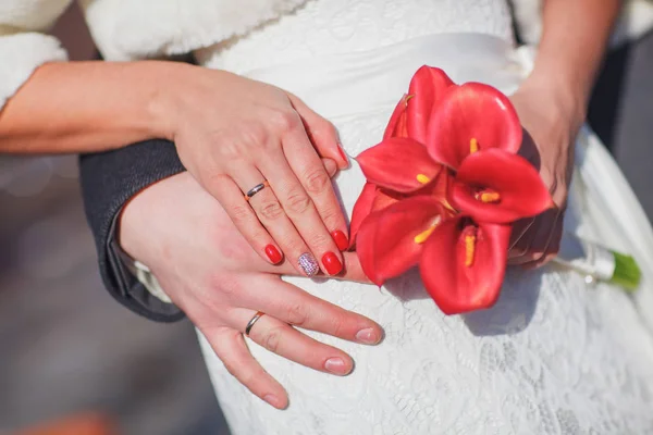 Wedding.Red çiçek — Stok fotoğraf