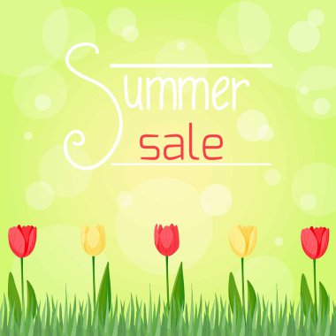 Yaz indirimi posteri