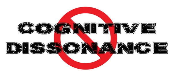 Ban Cognitive Dissonance — Stock Vector
