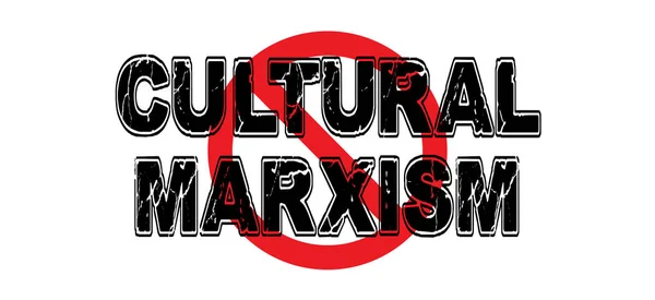 Interdire le marxisme culturel — Image vectorielle