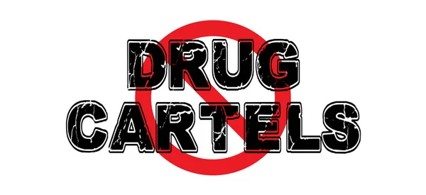 Interdiction des cartels de drogues — Image vectorielle