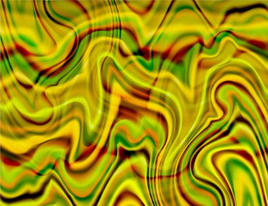 Soyut altın girdap deniz manzarası