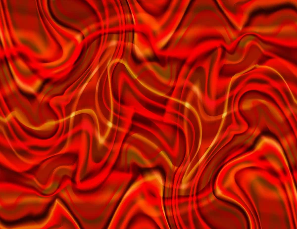 Abstrakta eldig röd Swirly Seascape — Stock vektor