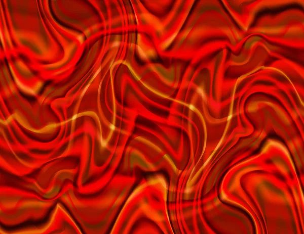 Abstrato Fiery Red Swirly Seascape — Vetor de Stock