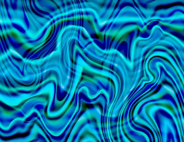 Résumé Blue Swirly Seascape — Image vectorielle