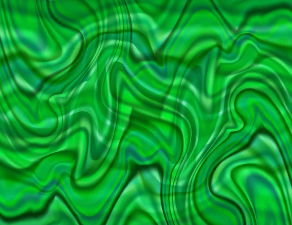 Abstrato verde Swirly Seascape — Vetor de Stock