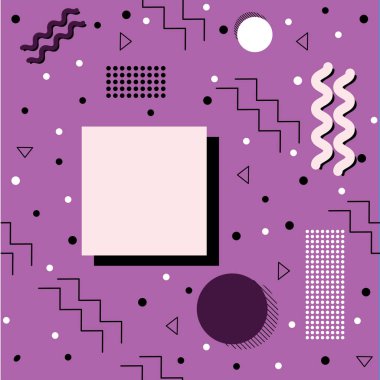 Mor funky Memphis desen