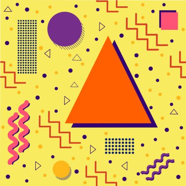 Funky Memphis desen sarı