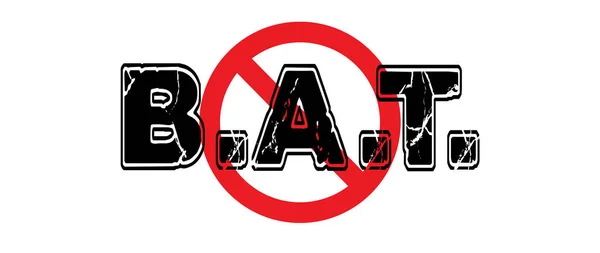 Ban B.A.T. — Stock Vector