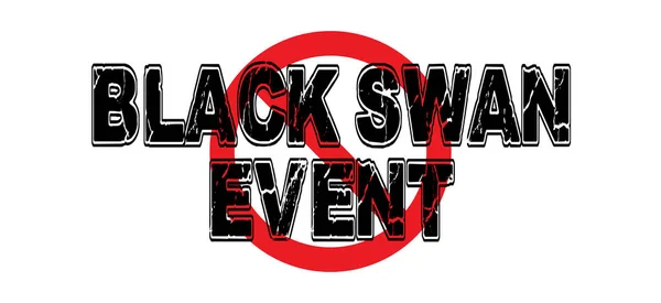 Evento Ban Black Swan — Vettoriale Stock