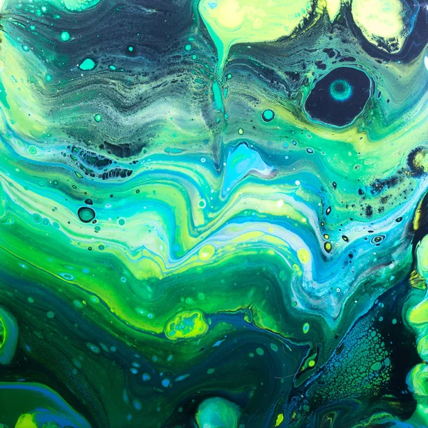 Vilda grön akryl Häll målning — Stockfoto