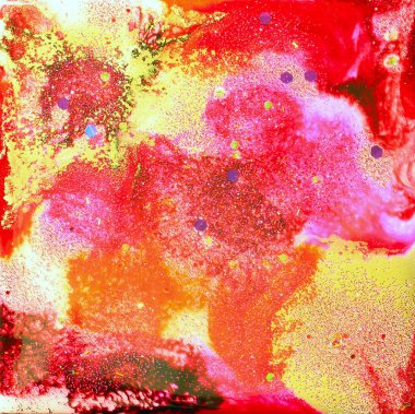 Kırmızı ve altın Glitter soyut