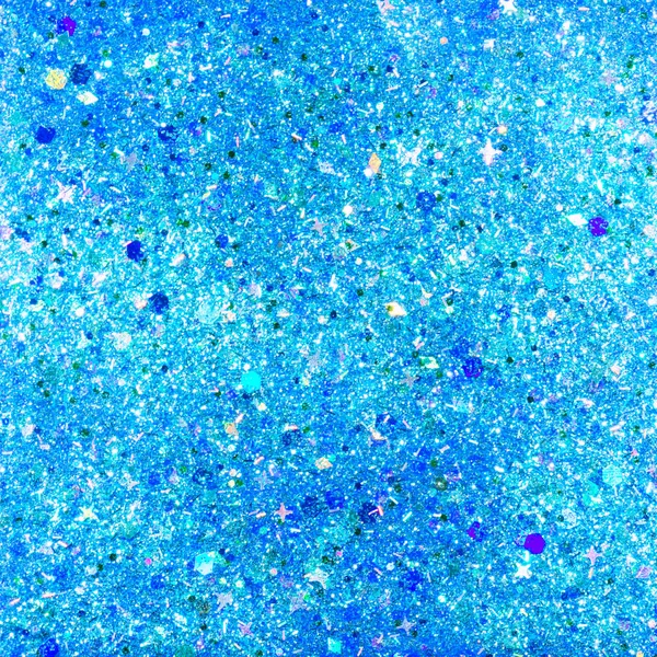 Blue Glitter Abstract