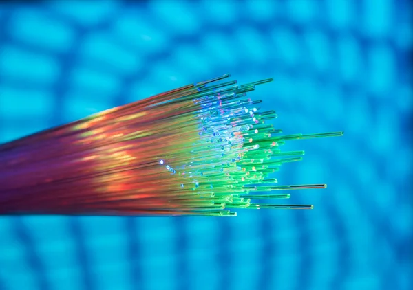 Optical Fiber Details Light Effects — Stock Photo, Image