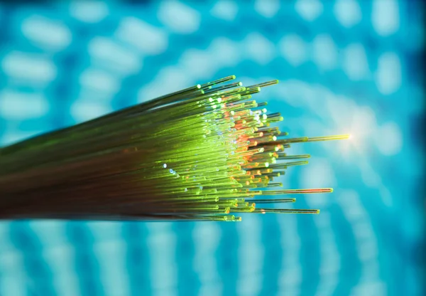 Optical fiber with details and light effects — Stock Photo, Image