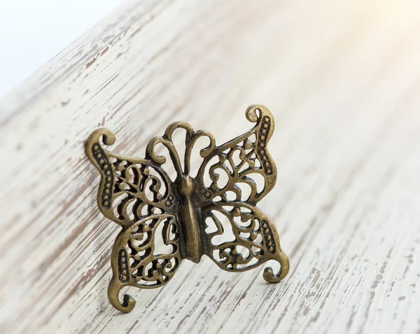 Luxury pendant butterfly with diamonds — Stock Photo, Image